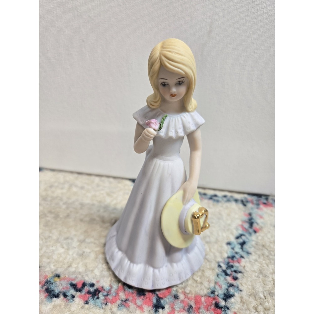 ENESCO Growing Up Birthday Girls‎ Porcelain Figurine Age 12 Blonde Hair Box